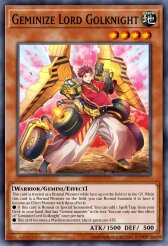Geminize Lord Golknight